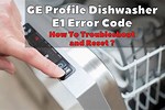 GE Profile Dishwasher Reset