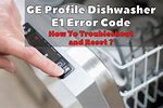 GE Profile Dishwasher Reset Button