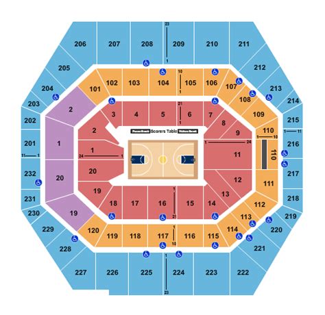 Gainbridge Fieldhouse Virtual Seating Chart