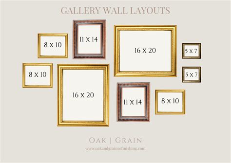 Gallery Wall Template With Sizes