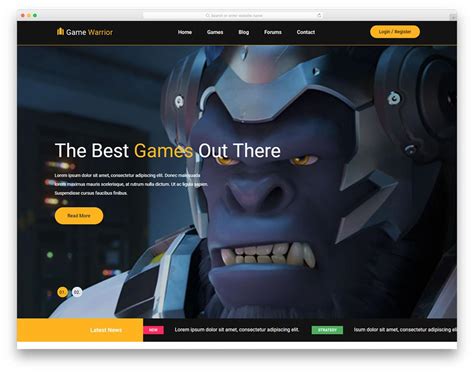 Gaming Website Templates