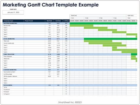 Gantt Chart For Excel Template