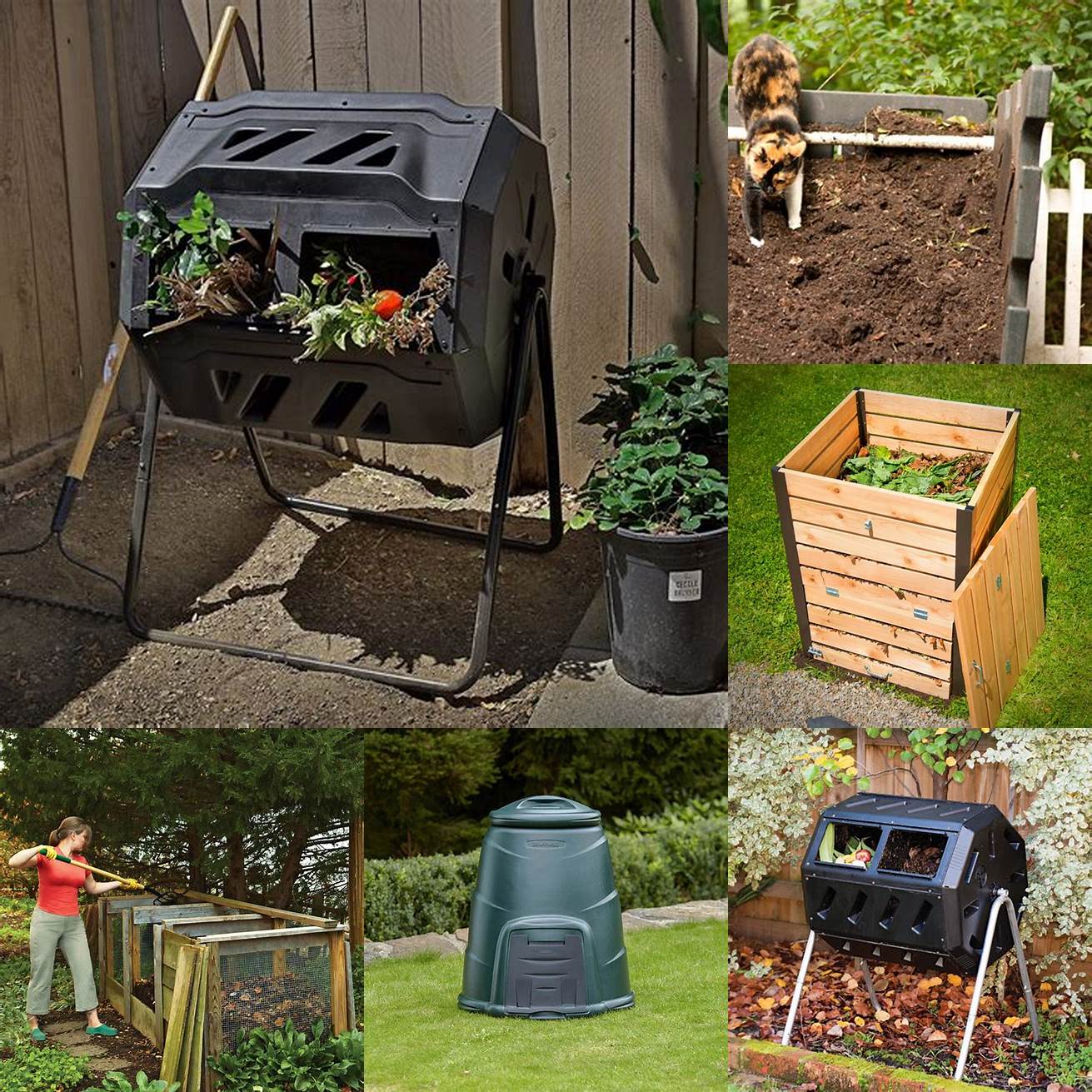 Garden compost bin