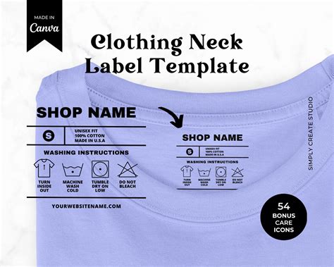 Garment Label Template