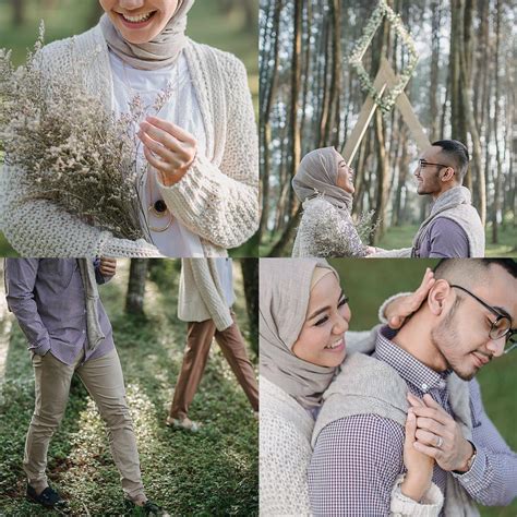 Gaya Hijab Crinkle untuk Prewedding