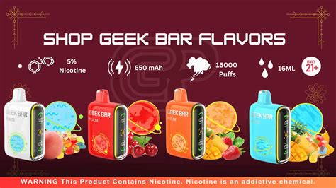 Geek Bar X Flavors Chart