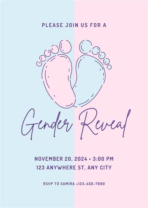 Gender Reveal Template