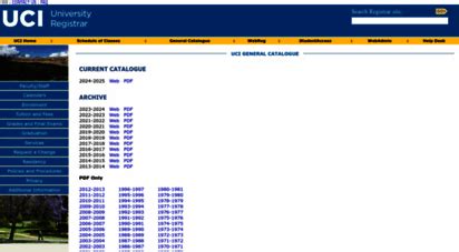 General Catalogue Uci