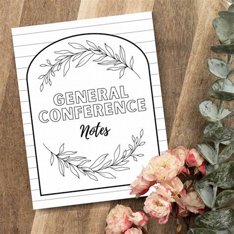 General Conference Notebook Printable