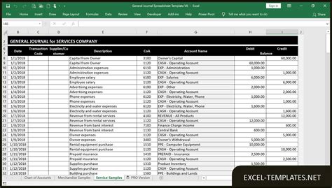 General Journal Template Excel