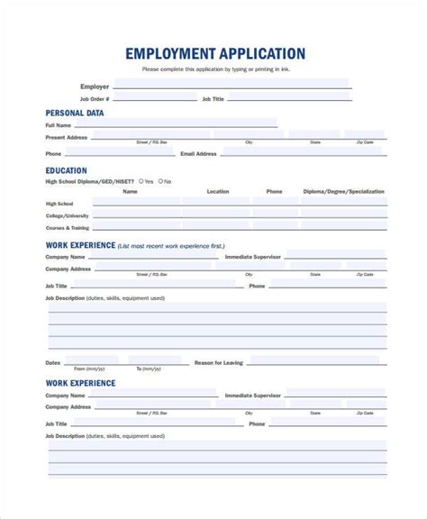 Generic Work Application Template
