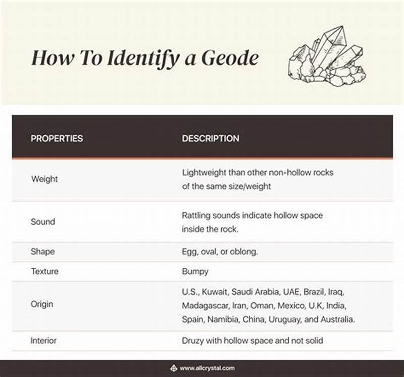Geode Identification Chart