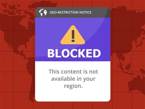 Geographic restrictions