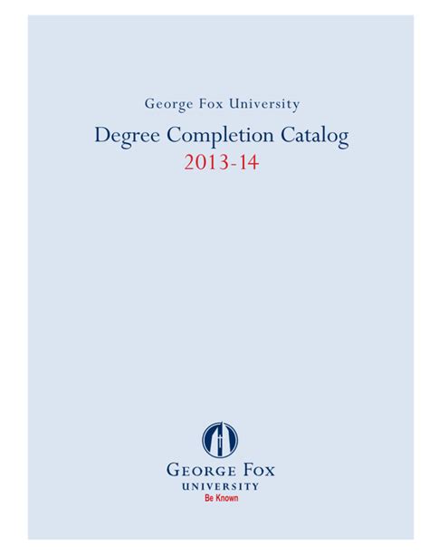 George Fox University Course Catalog Spring 2018