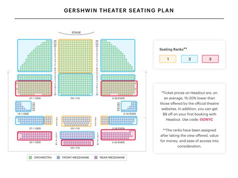 Gershwin Seating Chart Wicked