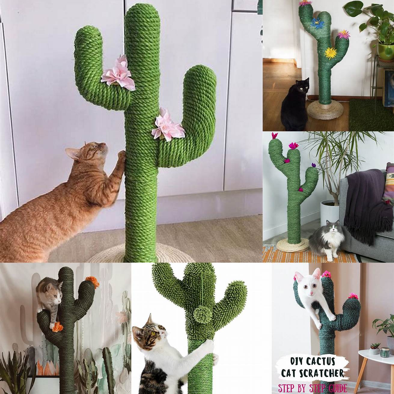Get creative with DIY modifications to make the Cactus Cat Scratching Post even more personalized