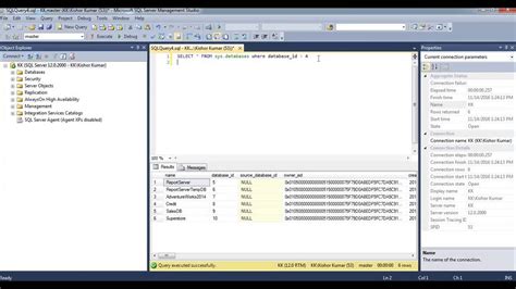Get list of databases from SQL Server