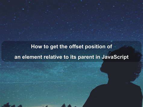 Get positionoffset of element relative to a parent container