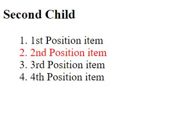 Get second child using jQuery