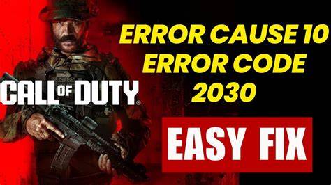 How to Fix Error Code 2030 in Call of Duty