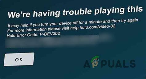 How to Resolve Hulu Error p-dev302