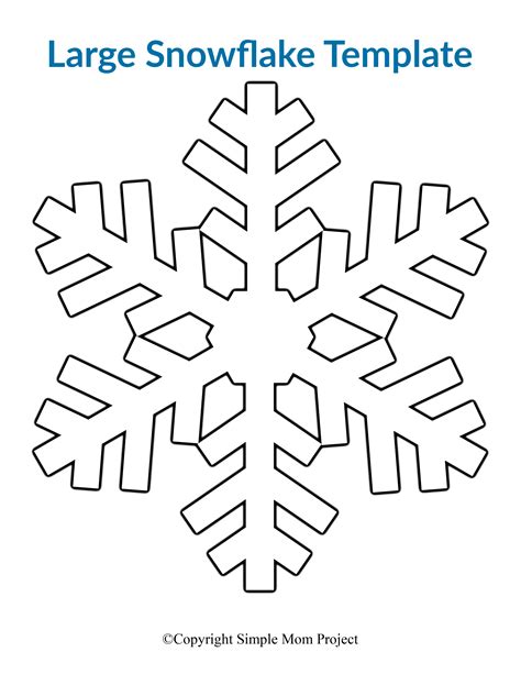 Giant Snowflake Template