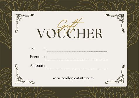 Gift Voucher Template Free