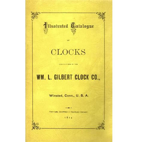Gilbert Clock Company Catalogue