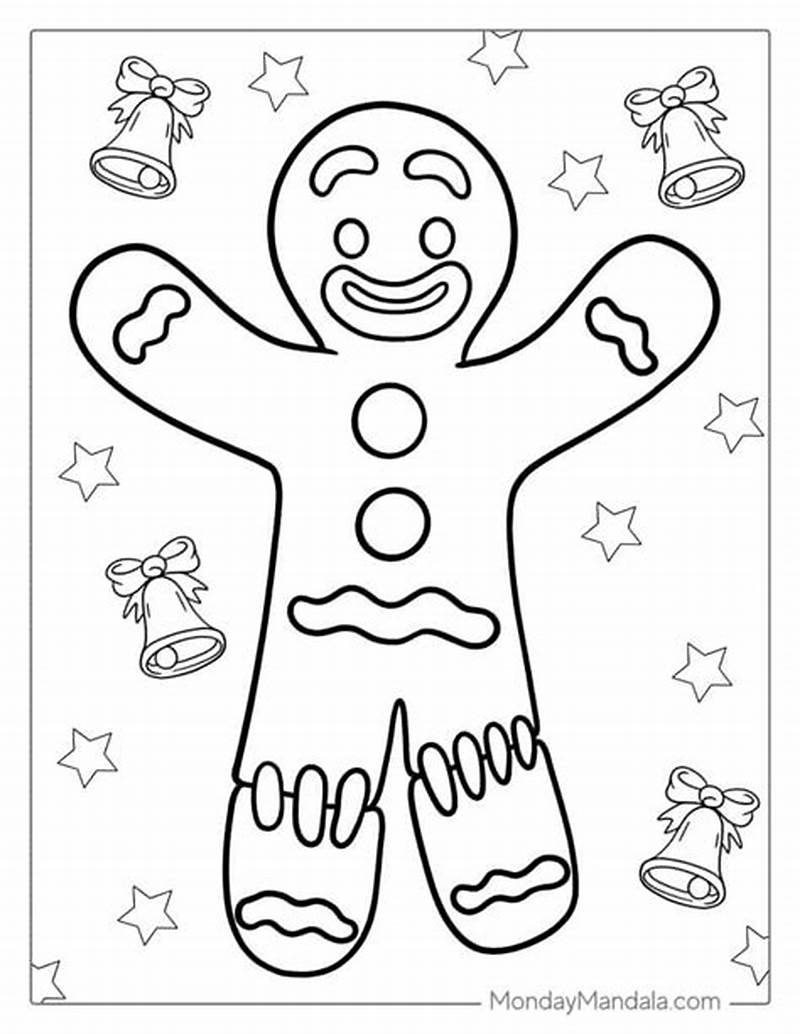 Gingerbread Coloring Paper