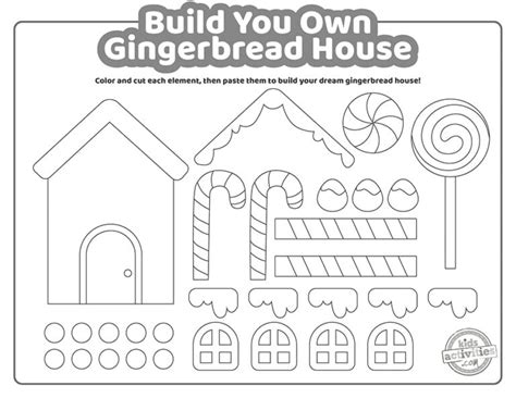 Gingerbread House Craft Printable