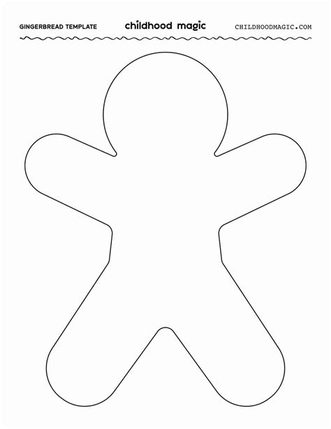 Gingerbread Man Template To Print