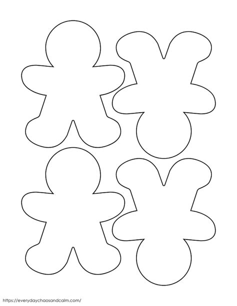 Gingerbread Man Templates