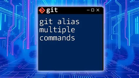Git Alias - Multiple Commands and Parameters