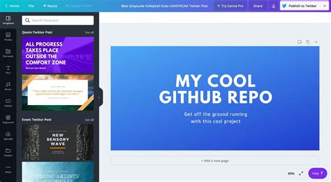 GitHub Repository Social Media