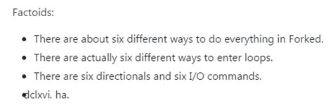 GitHub satanically messing with Markdown - changes 666 to DCLXVI