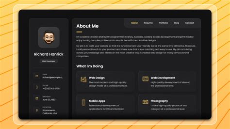 Github Personal Website Template