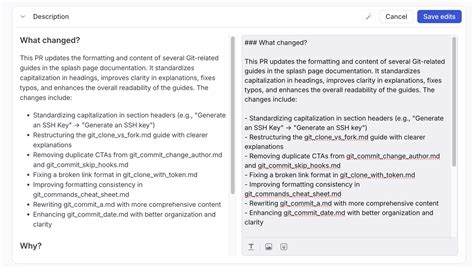 Github Pr Template Example