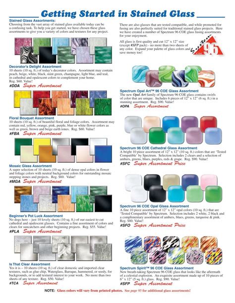 Glass Crafters Catalog