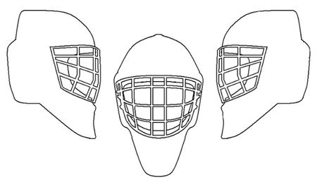 Goalie Helmet Template