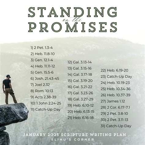God's Promises Free Printabl Scripture Writing Plan