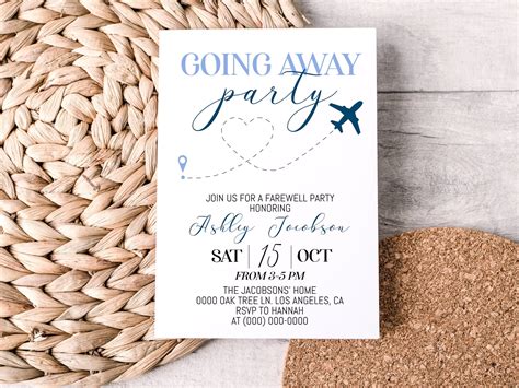 Going Away Invitation Template