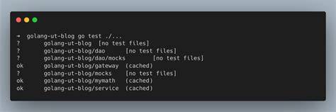 Golang tests in sub-directory