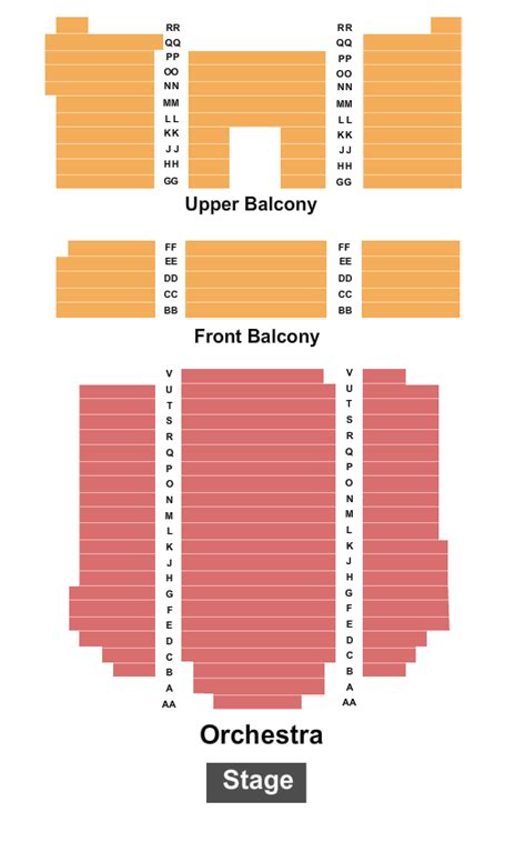 Golden State Theater Seating Chart
