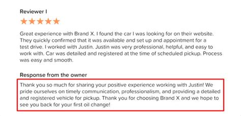Good Review Response Template