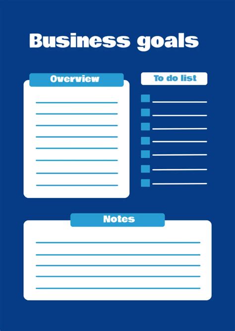 Google Docs Goals Template