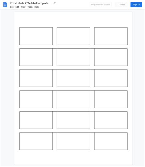 Google Docs Mailing Labels Template