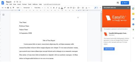 Google Docs Mla Format Template