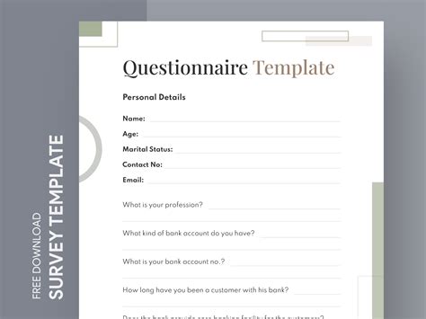 Google Docs Templates Questionnaire