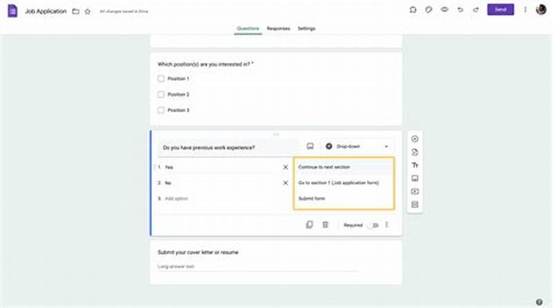 Google Form Conditional Questions