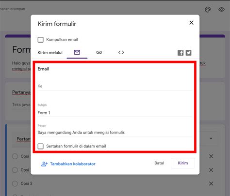 Google Form Kirim
